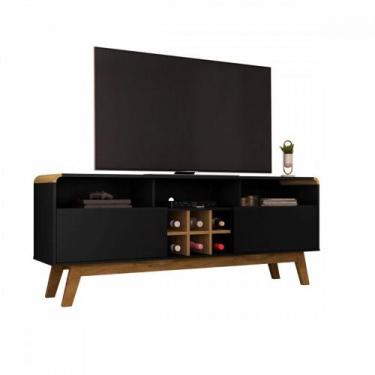 Imagem de Rack para TV até 65 Polegadas Larimar Bechara - Móveis Bechara, Preto 