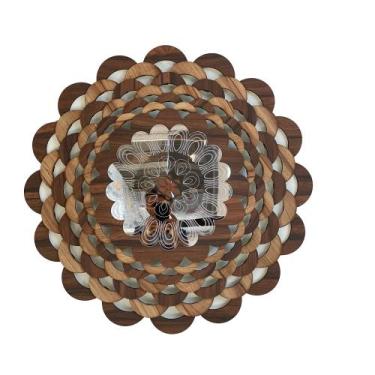 Imagem de Mandala Decorativa Ambiente Sala Quarto 30x30 38175 - CREATUS, marrom