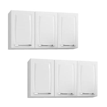 Imagem de Armario Aereo Itatiaia Criativa Kit com 2 peças modelo Ip3-105 Branco