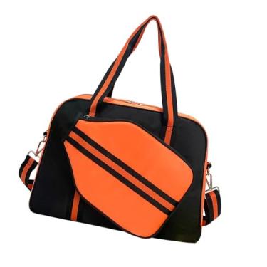 Imagem de Vaveren Saco de Pickleball Sacola de Pickleball Profissional para Mulheres Homens Bolsa Duffle Esportes ao Ar Livre Saco de Pickleball Saco de Remo de, Laranja