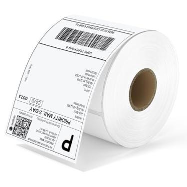 Imagem de Etiqueta térmica de envio direto da MUNBYN (pacote com 500 4x6 por rolo de etiquetas) - Grau comercial