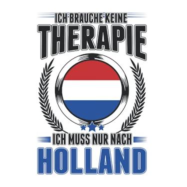 Imagem de Holland Notizbuch: Holland Reise Therapie Niederlande Urlaub / 6x9 Zoll / 120 karierte Seiten Seiten