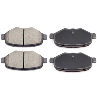 Imagem de ECCPP D1377-8488 Conjunto de pastilhas de freio a disco de cerâmica traseira - Apto para Ford Edge 2011-2015, Explorer 2011-2019, Flex 2009-2017, Taurus 2010-2018, Lincoln MKS 2009-2012