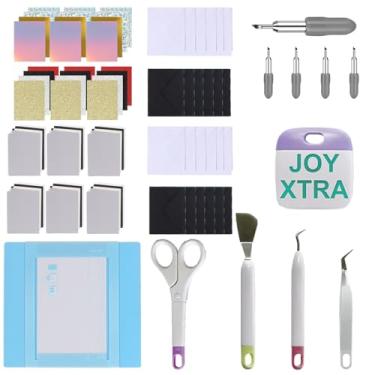 Imagem de LOPASA Kit inicial para máquina Cricut Joy Xtra, pacote extra para iniciantes, acessórios e suprimentos de tamanho extra 21 x 30 para iniciantes, tudo o que você precisa (pacote para fazer cartões)