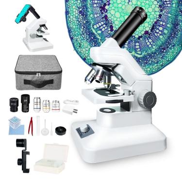 Imagem de Microscópio FOROLAND 2024 O mais novo microscópio 100X-2000X com adaptador de telefone