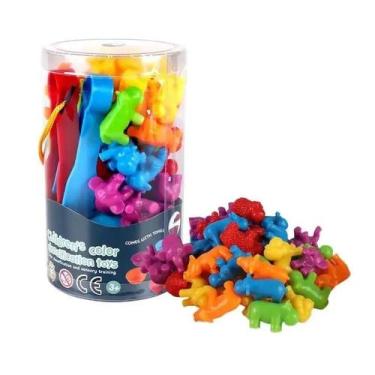 Imagem de Brinquedo Educativo Montessori de Arco-Íris - Contagem, Matemática e C