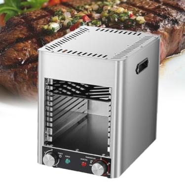 Imagem de 1700w Steak Grill,forno eletrico,Comercial Forno,Steak Broiler EléTrico, Quick Cooking Portable Steak Broiler,Cerâmica Ptc Aquecimento, Infinito Botão,4-Speed ​​Temperatura, Para Bife,Pizza