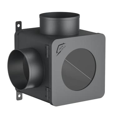 Imagem de Sistema de ventilação de secadora premium - mangueira de alumínio à prova de fogo de 10 cm e armadilha de fiapos de aço inoxidável para secadores a gás/elétricos | duto de 2,5 m, malha de metal, fácil