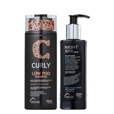 Imagem de Truss Curly Kit Shampoo Low Poo e Night Spa Serum 250ml