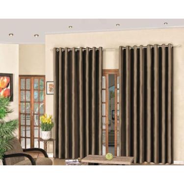 Imagem de Cortina Blackout Porta De Vidro Tecido Blecaute Grosso 3x2,30 - Rafael