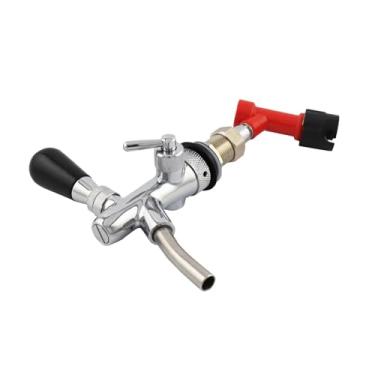 Imagem de Fabricação caseira de cerveja Gold Silver Draft Beer Dispenser Tap With Quick Adapter and Pin Lock Disconnect for Homebrew Pin Lock Keg Acessórios para vinho(Silver)