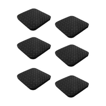 Imagem de UGPLM Esteira taadmill tapete anti -vibração de silicone Equipamento Mat piso Proteção do piso para estação de ginástica de bicicleta de treinamento, Pequeno E 6pcs