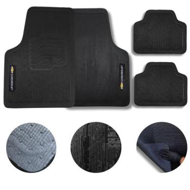 Imagem de Tapete automotivo Universal Luxo Chevrolet Emborrachado Premium 4 Peça
