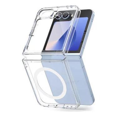 Imagem de Capa Capinha Clear Case Transparente Magnetica Para Galaxy Z Flip 6