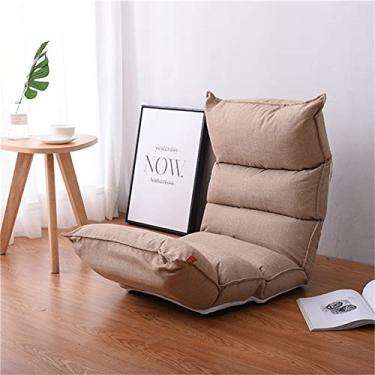 Imagem de Cadeira de sofá para móveis, 5 posições, ajustável, reclinável, espreguiçadeira, espreguiçadeira, assento de chão, sala de estar (E 122 x 50 cm)