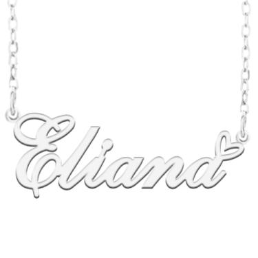 Imagem de A168A Colar com nome personalizado, personalizado, banhado a nome para mãe, filha, amizade, mulheres, dia dos namorados, Natal, aniversário, ano novo, Metal, Sem pedras preciosas