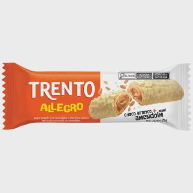Imagem de Chocolate Trento Allegro Amendoim Chocolate Branco 26g