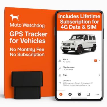 Imagem de Moto Watchdog Rastreador Gps para Veículos Sem Mensalidade, Sem Assinatura, Sim e Dados Incluídos, Localização do Veículo, Histórico de Viagem, Alertas de Direção, Cerca Geográfica, Obd, Desenvolvido