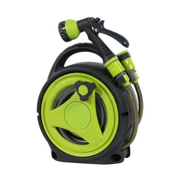 Imagem de Mini Carretel Mangueira Portátil Irrigar Jardim Lavar Carro