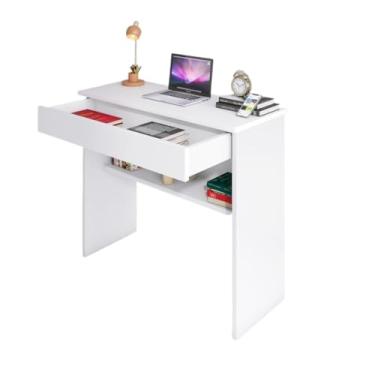 Imagem de Mesinha Multiuso Computador Quarto Sala Escritório 1 Gaveta(BRANCO)
