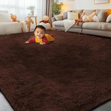 Imagem de Tapetes de área, 22 x 30,5 cm, sala de estar, tapete felpudo macio, macio, tapete de cabeceira, tapetes de área grande para quarto, crianças, meninas, meninos, decoração de casa, antiderrapante (9 x