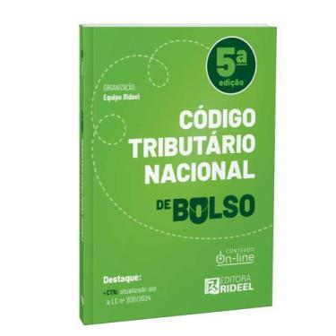 Imagem de Código Tributário Nacional - CTN de bolso - 2025 Rideel - EQUIPE RIDEE