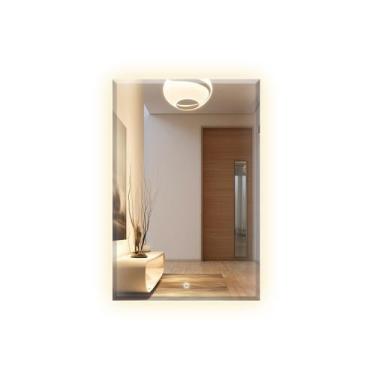 Imagem de Espelho Bisotê Com Led 70x50 Cm Retangular Sala Closet Hall - Flash Gl