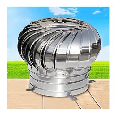 Imagem de Tampa de lareira giratória, tampa de lareira de ventilação giratória de aço inoxidável, tampa de tampa de lareira giratória de aço ventilador de turbina anti-tração descendente, ventilador de