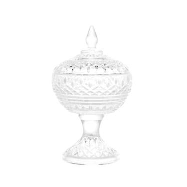 Imagem de WOLFF - Potiche Decorativo de Cristal com Pé Lys 11cm x 18cm