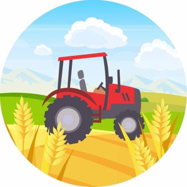 Imagem de Painel Redondo 3D Sublimado Construção E Trator Frd-1704