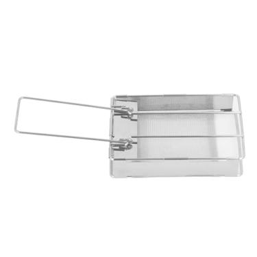 Imagem de Torradeira dobrável de aço inoxidável, forno portátil para pão, salsichas, piquenique ao ar livre, design de mini fogão, aquecimento multifuncional e estável