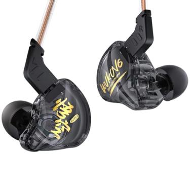 Imagem de Fones de ouvido KBEAR K01 iem intra-auriculares, iems de graves imersivos de alta fidelidade para jogos, fones de ouvido com fio com cancelamento de ruído com plugue de 3,5 mm para computador, laptop,