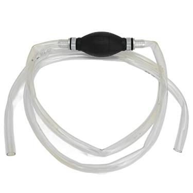 Imagem de Bomba de sifão de transferência de óleo, conjunto de linha de combustível de polietileno de borracha auto-escorvante com tubo estendido para reabastecimento de