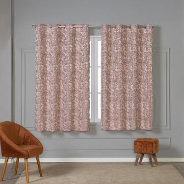 Imagem de Cortina Tecido Jacquard 2,00x1,30 Para Sala Quarto Cortina Estampada S
