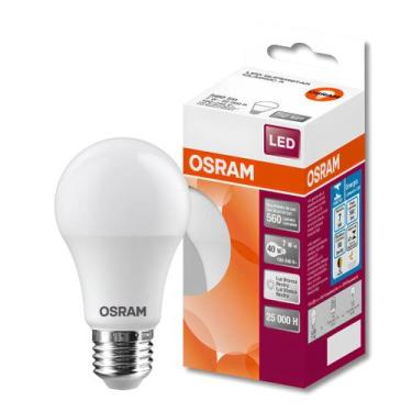 Imagem de Lampada Led Bulbo 7W 4000K 560Lm 200 Ip20 Bivolt E27 Osram, 110V/220V,