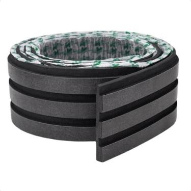 Imagem de 10Mt Painel Ripado Laminado Eva Autocolante Nogueira Natural - Meu Rod