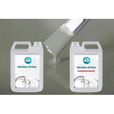 Imagem de Resina Epóxi 1Kg + Cor Sólida Cinza Concreto Ral7023 Ag Medi - Resinas
