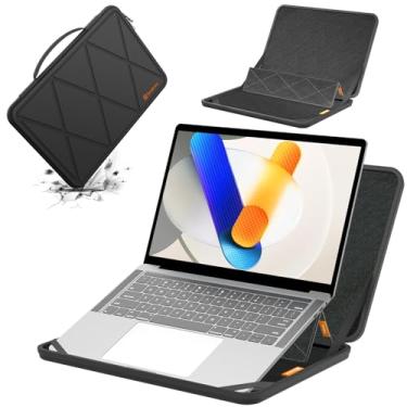 Imagem de Smatree Capa protetora rígida de EVA com suporte compatível com ASUS Zenbook Pro 14 Duo OLED de 14,5 polegadas, para ASUS Zenbook Pro 14 OLED, para Vivobook S 14 OLED K5404 Laptop Bolsa antichoque