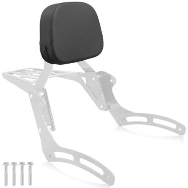 Imagem de NOVALLA Sissy Bar com bagageiro adequado para Kawasaki Vulcan 900 VN900 Classic Custom 1996-2025 (Chrome)