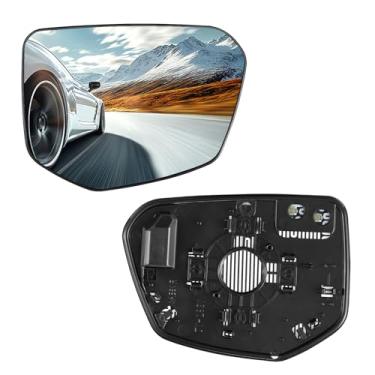 Imagem de SYKRSS Vidro espelhado aquecido do lado direito do passageiro 76203-TEX-G01 76203TBAC01 compatível com Honda Civic 2016-2021 Espelho retrovisor do lado direito do passageiro vidro convexo com placa