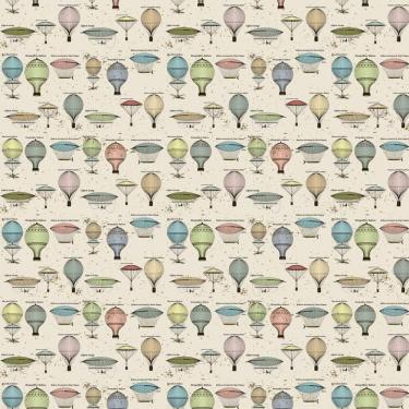 Imagem de Papel De Parede Balões Coloridos Autocolante Lavável Sala