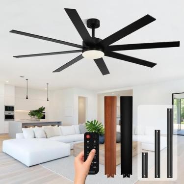 Imagem de Ventilador de teto Conciseer Modern 183 cm com luzes e controle remoto