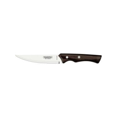 Imagem de Faca Para Churrasco Jumbo Lâmina Em Aço Inox E Cabo Madeira Tratada Polywood Castanho 5"