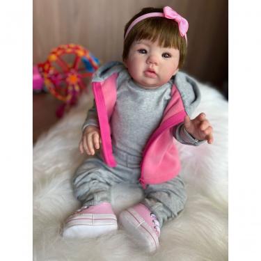 Imagem de Bebê Reborn Helena - Kit Completo Corpo Do Bebê Tecido