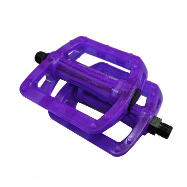 Imagem de Pedal Plataforma Bmx Translúcido Rosca Grossa Pro-x Cor Violeta Escuro