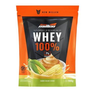 Imagem de New Millen Whey Protein 100 Refil 900g Milho Verde