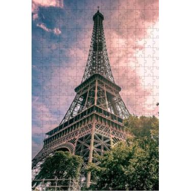Imagem de Quebra-Cabeça Educativo 500 peças em MDF Paris Torre Eiphel