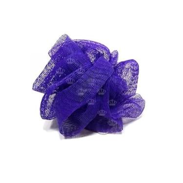 Imagem de 5 Unid Esponjas Bucha Para Banho Fofinha Nylon(Roxa)