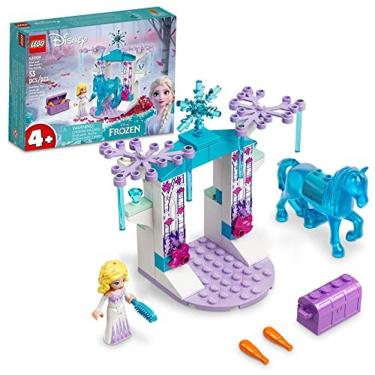 Imagem de Kit de construção LEGO Disney Elsa e The Nokk`s Ice Stable 43209; um brinquedo montável feito para despertar a imaginação em maiores de 4 anos (53 peç
