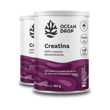 Imagem de Kit 2 Creatina Monohidratada Ocean Drop Vegana 150G